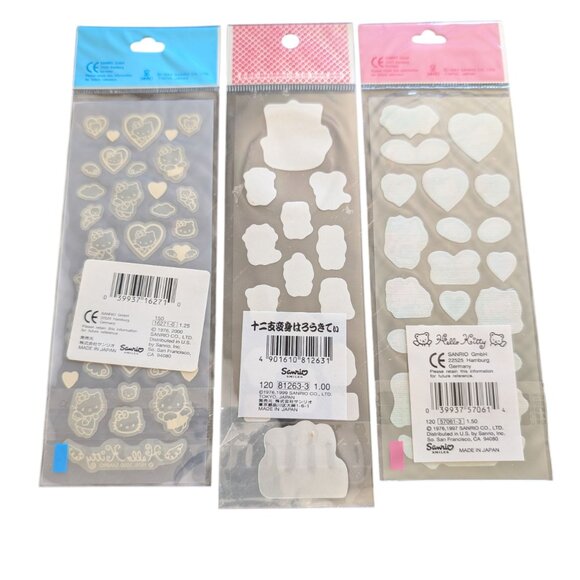 Vintage Sanrio Hello Kitty Lot Of 3 NOS Angels Hearts Zodiac Animals Stickers - Picture 2 of 8